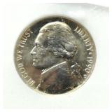 1990 P Jefferson Nickel 5C BU INB
