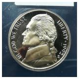 1992 S Jefferson Nickel 5C PR70 DCAM ANACS