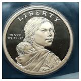 2019 S Sacagawea $1 PR70 ANACS DAM Rocket Ship