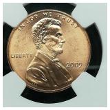 2009 SMS BRONZE PENNY 1C MS67RD NGC PROF. LIFE