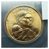 2001 D Sacagawea $1 MS67 ICG
