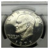 1973 S Eisenhower $1 PF66 ULTRA CAMEO NGC