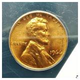 1966 PENNY 1C MS64RD ANACS