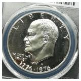 1976 S Eisenhower $1 PR69 DCAM SILVER PCGS