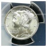 1945 MERCURY DIME 10C MS66 PCGS