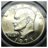 1973 S Eisenhower $1 PR69 DCAM SILVER PCGS