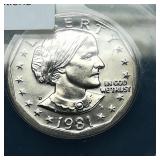 1981 D Susan B. Anthony $1 MS65 ANACS
