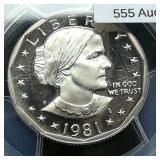 1981 S Susan B Anthony $1 PR69 PCGS DCAM Type 1