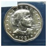 1981 P Susan B. Anthony $1 MS64 ANACS