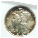 1939 D MERCURY DIME 10C MS65 NGC
