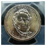 2010 D Buchanan $1 MS67 ANACS First Day of Issue