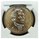 2008 P Monroe $1 BU NGC First Day of Issue
