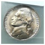 1938 Jefferson Nickel 5c MS63 ICG