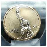 2018 D Sacagawea $1 MS67 ANACS A first strike coin