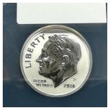 2018 S Dime 10c RP70 ANACS DCAM Silver Reverse