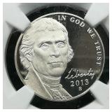 2013 S Jefferson Nickel 5C PF69 ULTRA CAMEO NGC EA