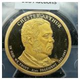 2012 S Arthur $1 PR69 ANACS DCAM First Day