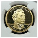 2008 S James Monroe $1 PF69 NGC Ultra Cameo