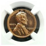 1959 PENNY 1C PF67RD NGC
