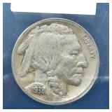 1938 Buffalo Nickel 5C VG10 ANACS
