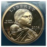 2004 S Sacagawea $1 PR70 ANACS DCAM