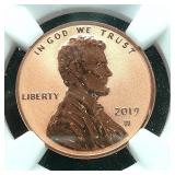 2019 W FIRST 'W' REVERSE PROOF PENNY 1C PF69RD NGC