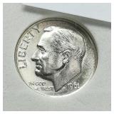 1961 D Dime 10c MS70 SGS