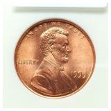 1995 DOUBLE DIE PENNY 1C MS68RD NGC