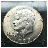 1972 S Eisenhower $1 BU BA