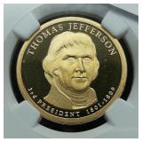 2007 D Jefferson $1 PF69 NGC Ultra Cameo