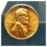 1968 D PENNY 1C MS66RD ANACS