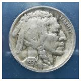 1930 Buffalo Nickel 5C VG10 ANACS