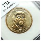 2007 P Jefferson $1 MS70 INB