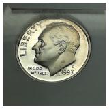 1993 S Dime 10c PF69 NGC Ultra Cameo Silver