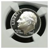 1995 S Dime 10c PF69 NGC Ultra Cameo