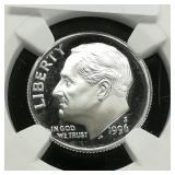 1996 S Dime 10c PF69 NGC Ultra Cameo Silver