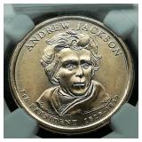 2008 D Jackson $1 BU NGC First Day of Issue