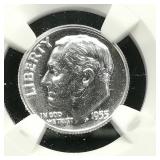 1955 Dime 10c PF67 NGC