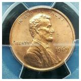 1969 PENNY 1C MS64RD PCGS