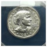1981 P Susan B. Anthony $1 MS63 ANACS