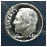 1960 Dime 10c PF66 ANACS Obv Cameo Proof