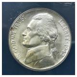1942 P Jefferson Nickel 5C MS64 ANACS