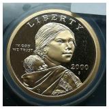 2000 S Sacagawea $1 PR70 ANACS DCAM