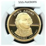2007 S John Adams $1 PF69 NGC Ultra Cameo
