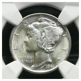 1941 S MERCURY DIME 10C MS66 NGC