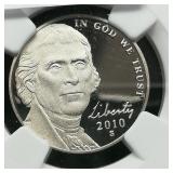 2010 S Jefferson Nickel 5C PF69 ULTRA CAMEO NGC