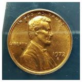 1972 S PENNY 1C MS63RD ANACS