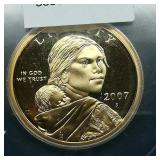 2007 S Sacagawea $1 PR70 ICG First Strike
