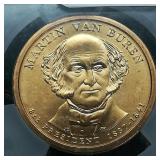 2008 P Van Buren $1 SP69 ICG Satin First Release