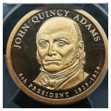 2008 S JQ Adams $1 PR69 ANACS First Day of Issue